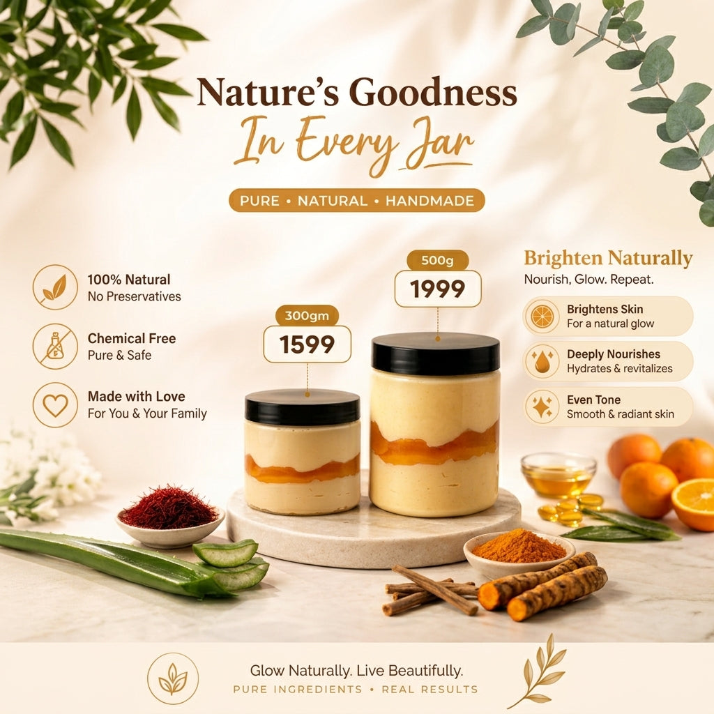 Zafrani Whitening Cream 300g – Skin Brightening And Mosturizing Face Cream For Smooth And Glowing Skin